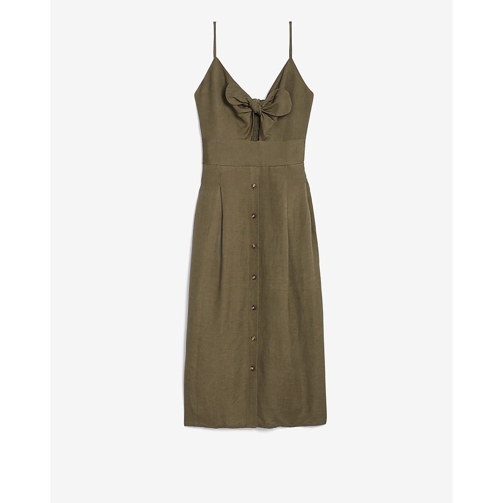 NWT Express front tie midi dress